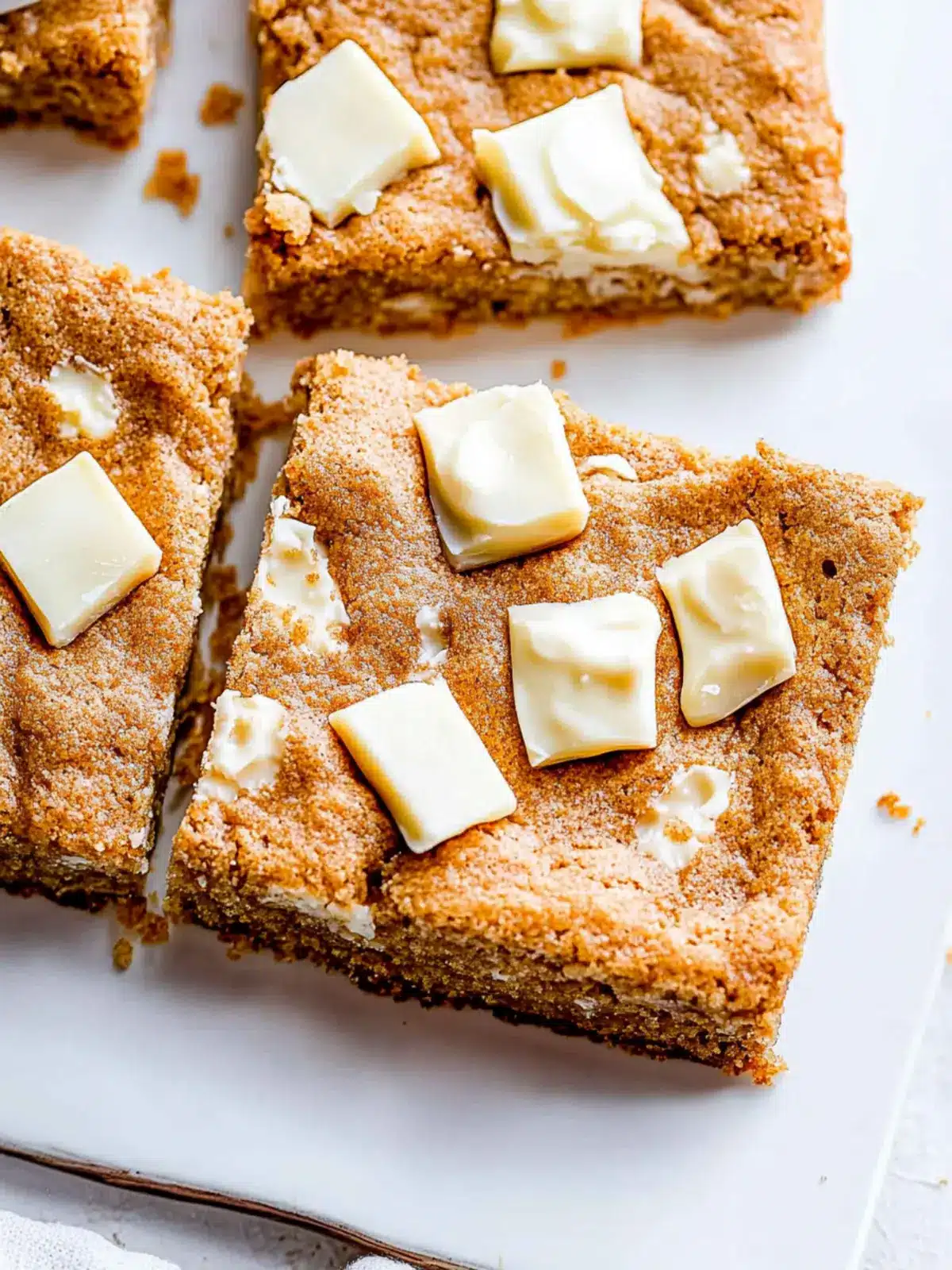 Decadent Biscoff White Chocolate Chip Bars to Savor Today 4 Biscoff White Chocolate Chip Bars